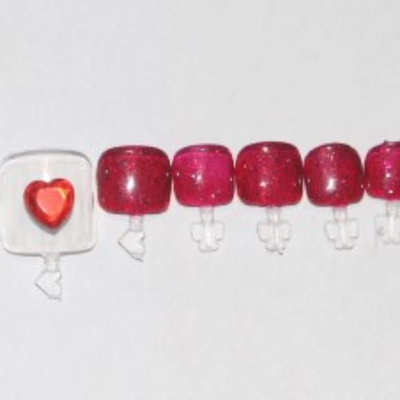 Red Heart- press on Toe nail set - Picture 2 of 6